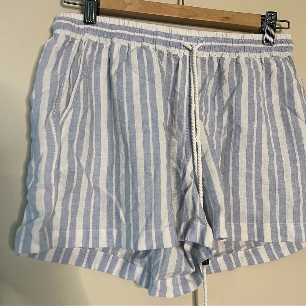 Rails Brea Holland Stripe Linen Blend Shorts Size… - image 3